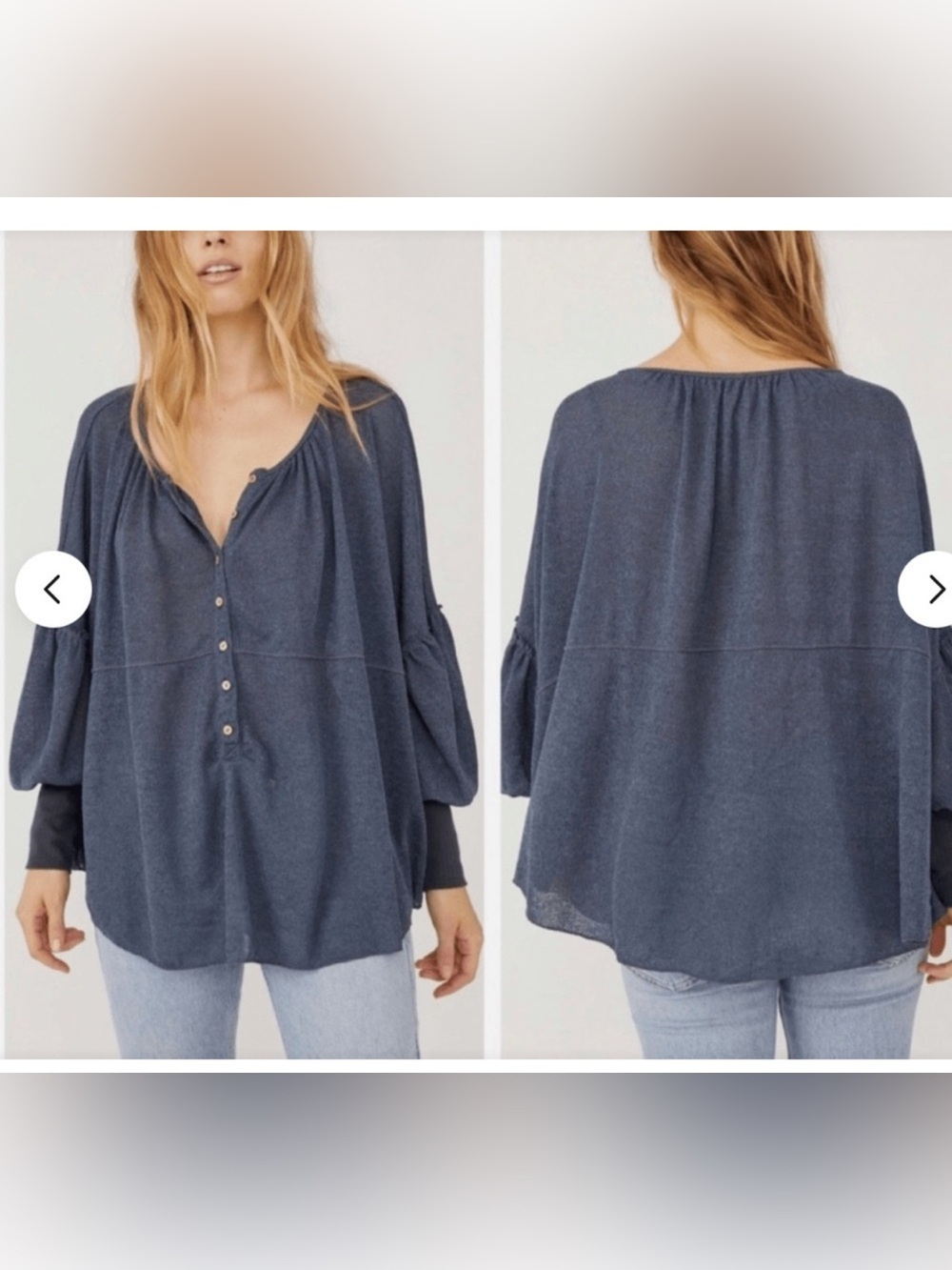 Free People Oversized Marla Henley top